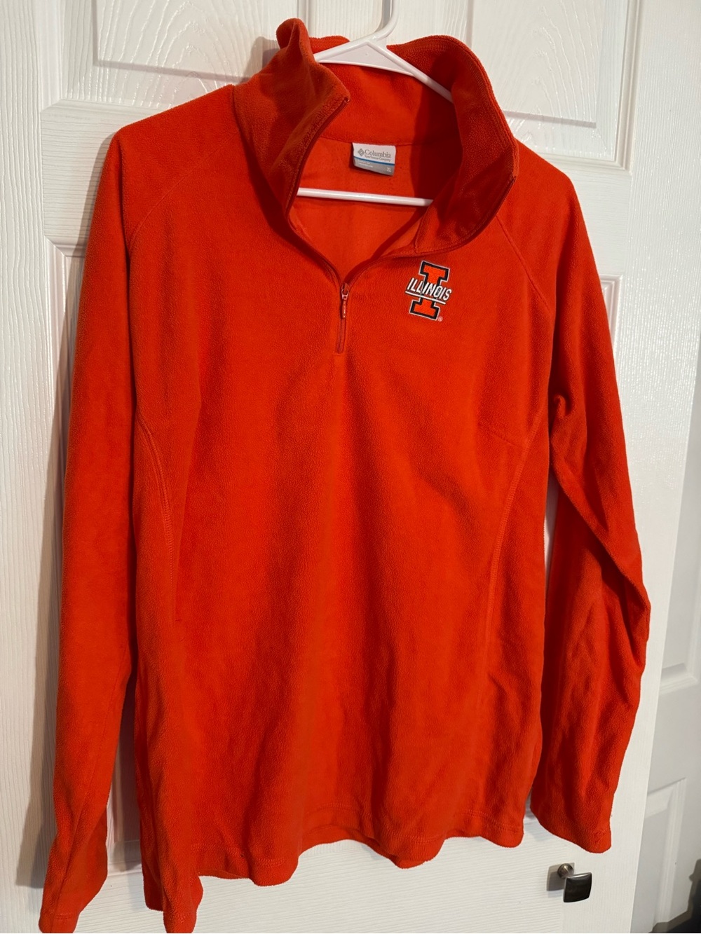 Columbia Orange Illinois Logo Quarter-Zip Fleece